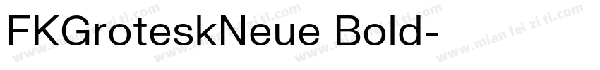 FKGroteskNeue Bold字体转换